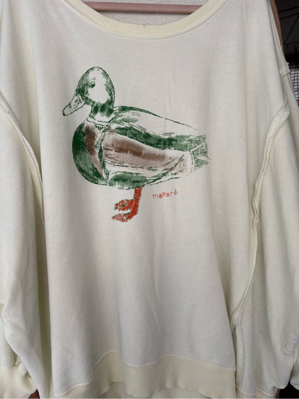 We The Free Camden Graphic Sweatshirt Mallard Combo 🦆🔥 free people - Picture 5 of 16